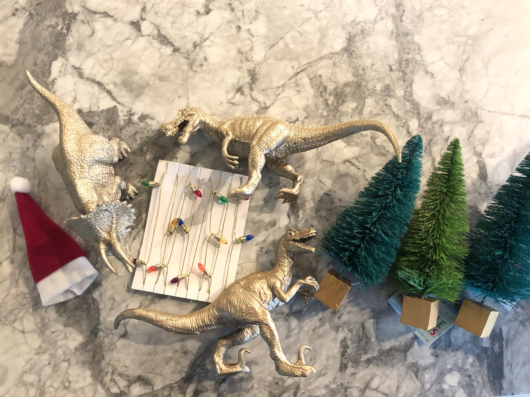 Condo Blues: How to Make a Christmas Dinosaur Decoration